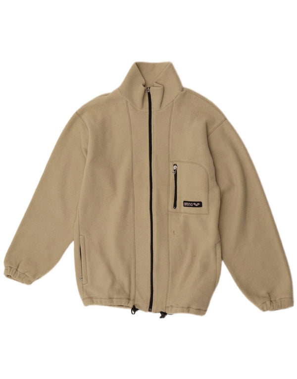 Arena Mens Fleece Jacket UK 36 Small Beige