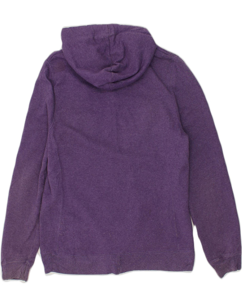 CHAMPION Womens Zip Hoodie Sweater UK 14 Medium Purple Cotton | Vintage Champion | Thrift | Second-Hand Champion | Used Clothing | Messina Hembry 