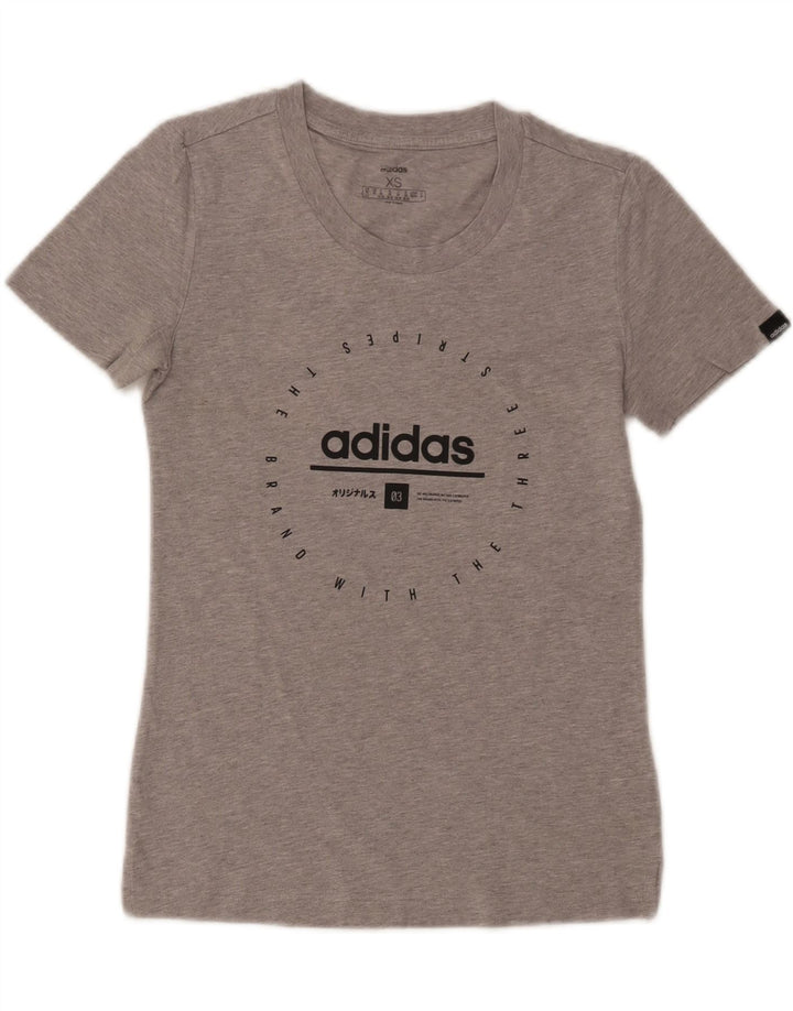 Womens Graphic T-Shirt Top UK 4/6 XS Vintage Adidas and Second-Hand Adidas from Messina Hembry 