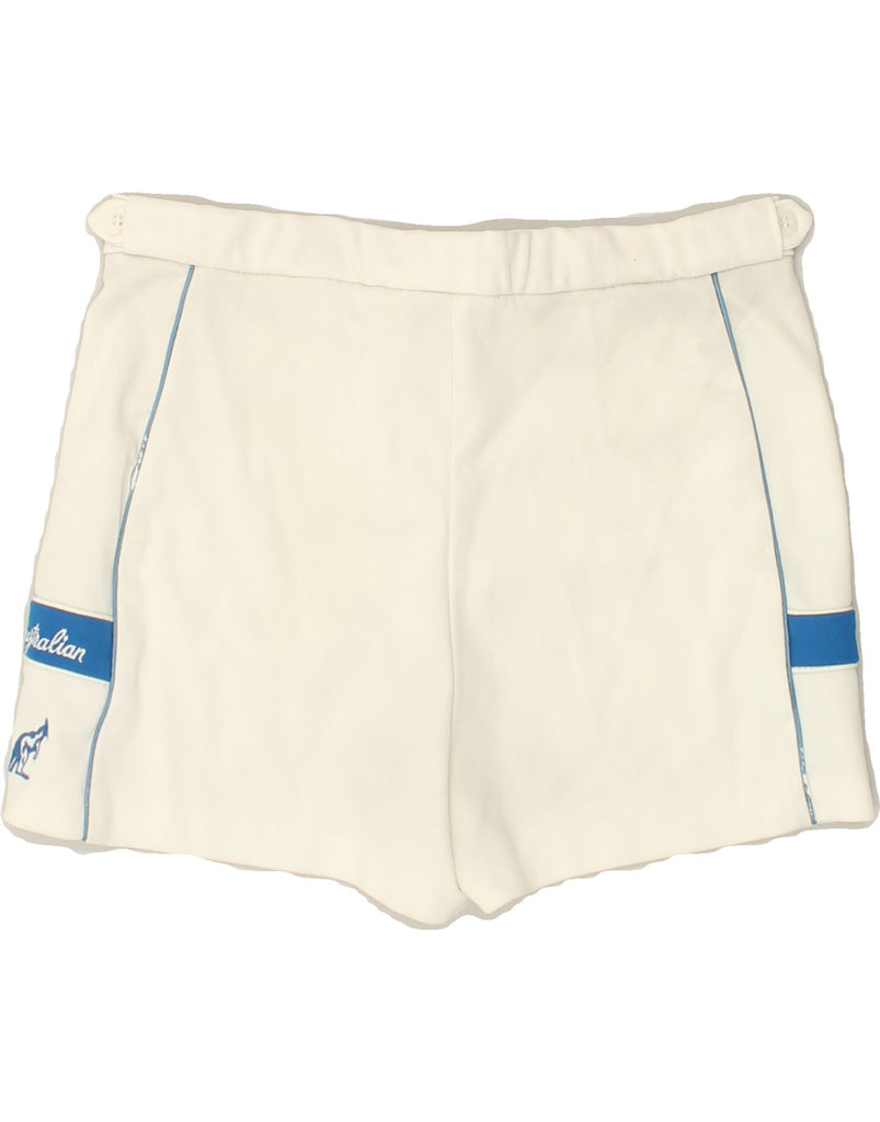 AUSTRALIAN L'ALPINA Mens Sport Shorts IT 50 Large  White | Vintage AUSTRALIAN L'ALPINA | Thrift | Second-Hand AUSTRALIAN L'ALPINA | Used Clothing | Messina Hembry 