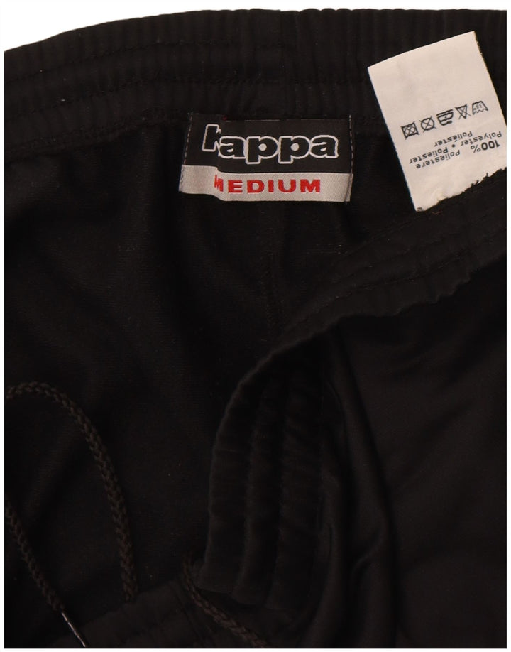 Kappa Mens Tracksuit Trousers Medium Black Polyester