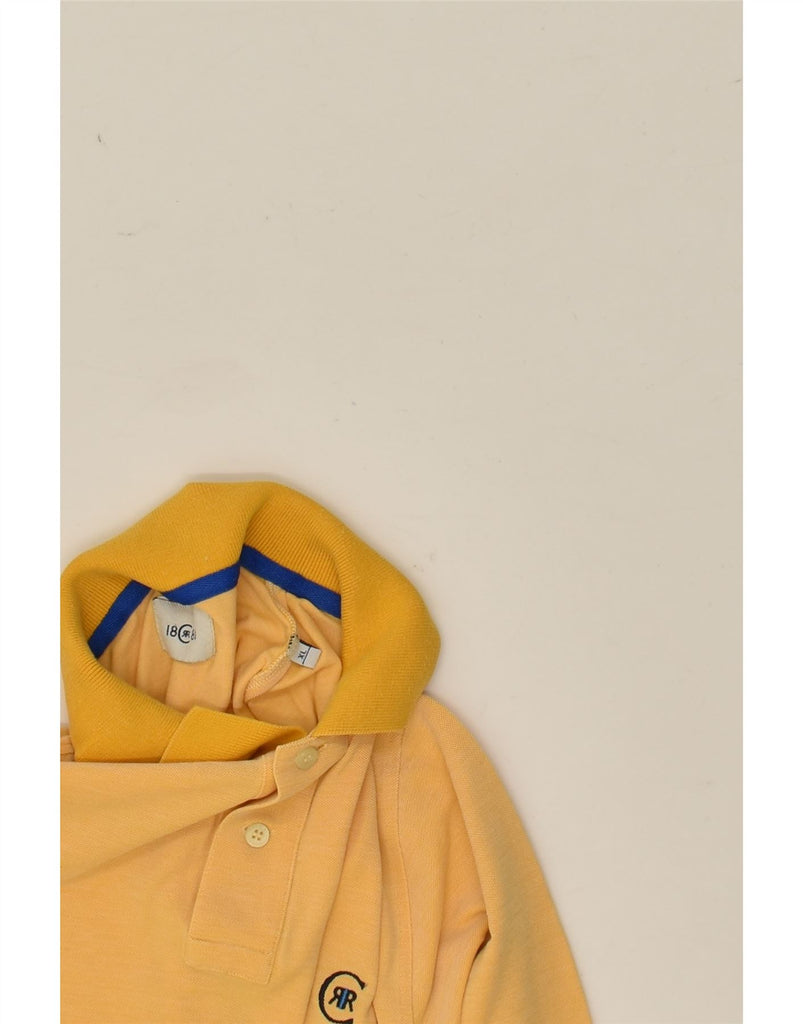 CERRUTI 1881 Mens Polo Shirt XL Yellow Cotton | Vintage Cerruti 1881 | Thrift | Second-Hand Cerruti 1881 | Used Clothing | Messina Hembry 