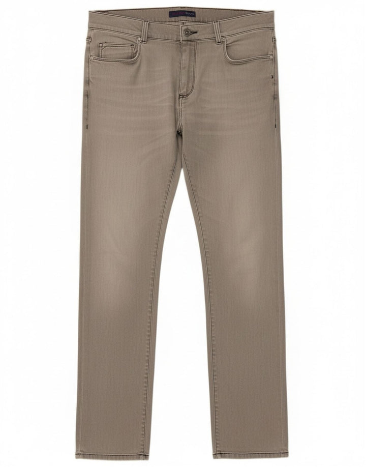 Trussardi Mens Slim Jeans W31 L33 Grey Cotton