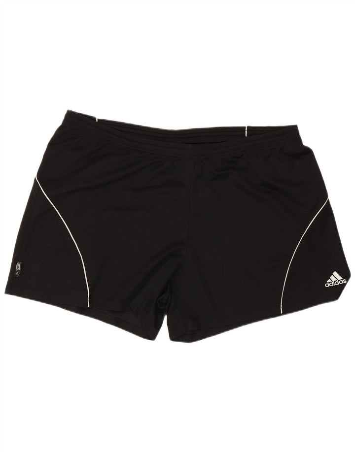 Adidas Womens Climalite Sport Shorts UK 20 2XL Black Polyester