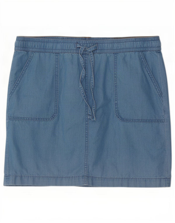 Tommy Hilfiger Womens Mini Skirt US 12 Large W36 Blue Cotton