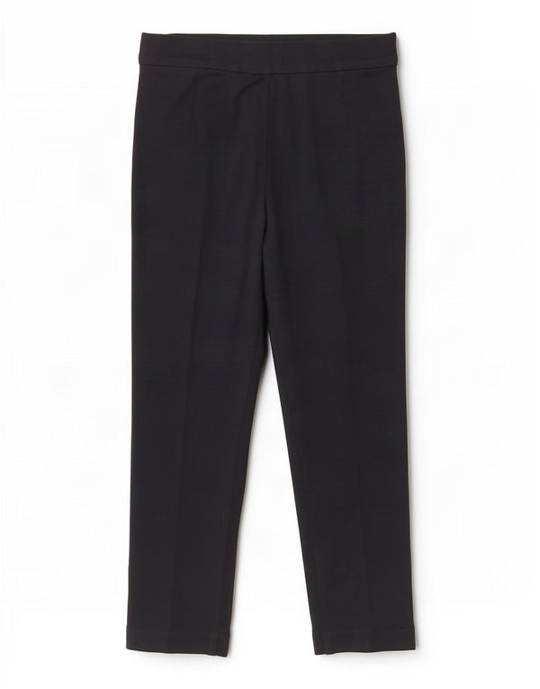 Marks & Spencer Womens Casual Trousers UK 10 Small W27 L26 Navy Blue
