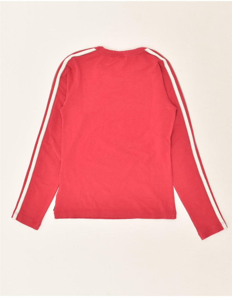 ADIDAS Girls Top Long Sleeve 9-10 Years Pink Cotton | Vintage Adidas | Thrift | Second-Hand Adidas | Used Clothing | Messina Hembry 