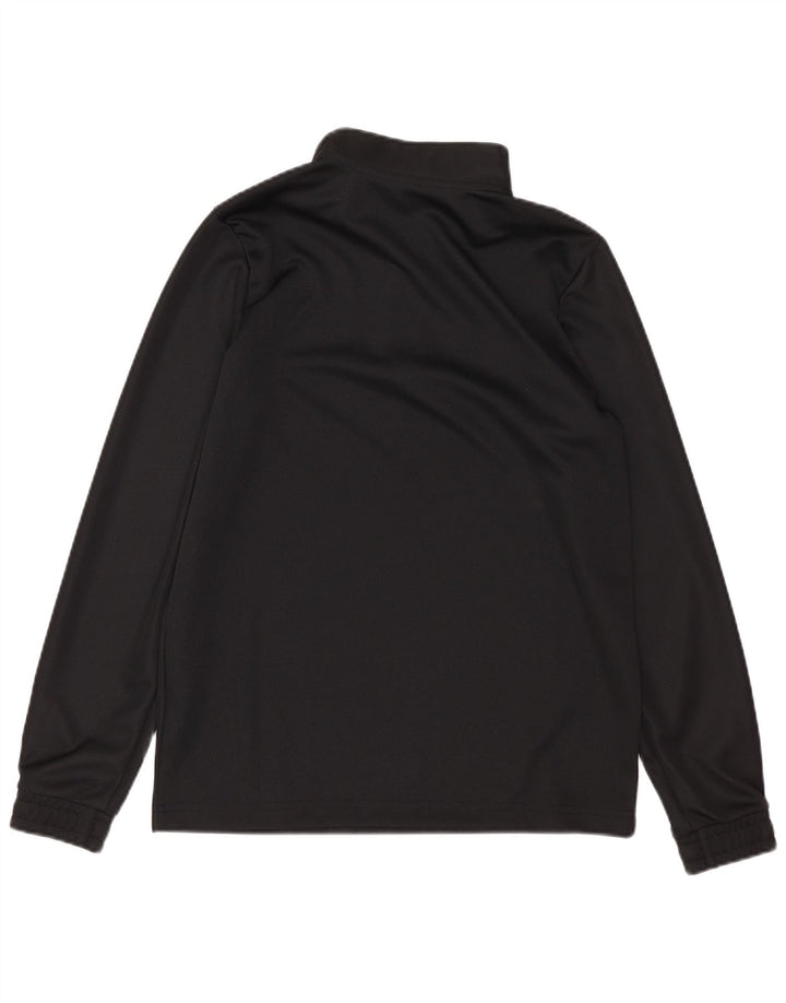 Adidas Boys Aeroready Zip Neck Pullover Tracksuit Top 11-12 Years Black