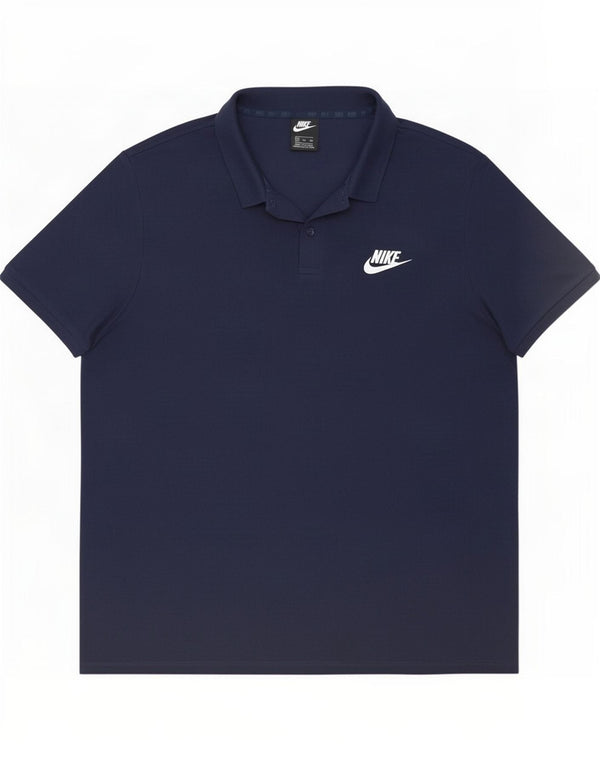 Nike Mens Polo Shirt 2XL Navy Blue Cotton