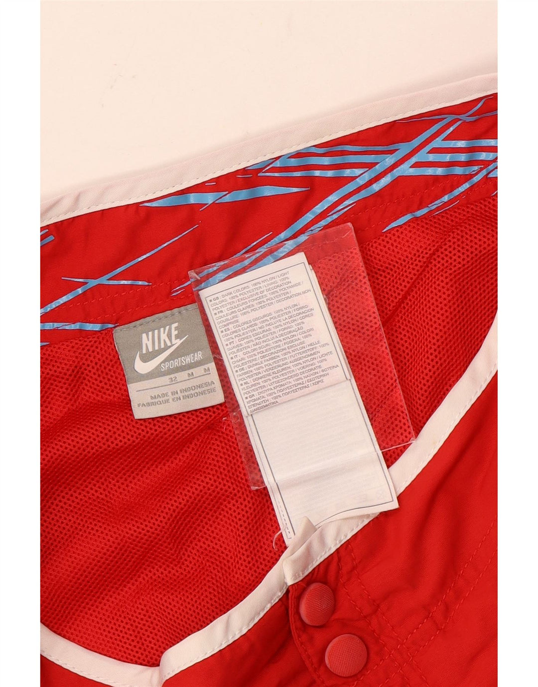 Nike Mens Swimming Shorts Medium  Red Colourblock Polyester