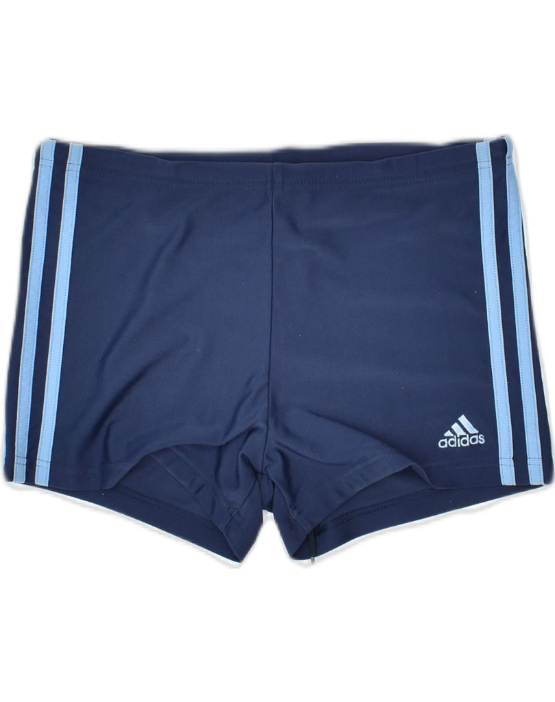 ADIDAS Boys Sport Shorts 15-16 Years Navy Blue Polyester | Vintage | Thrift | Second-Hand | Used Clothing | Messina Hembry 