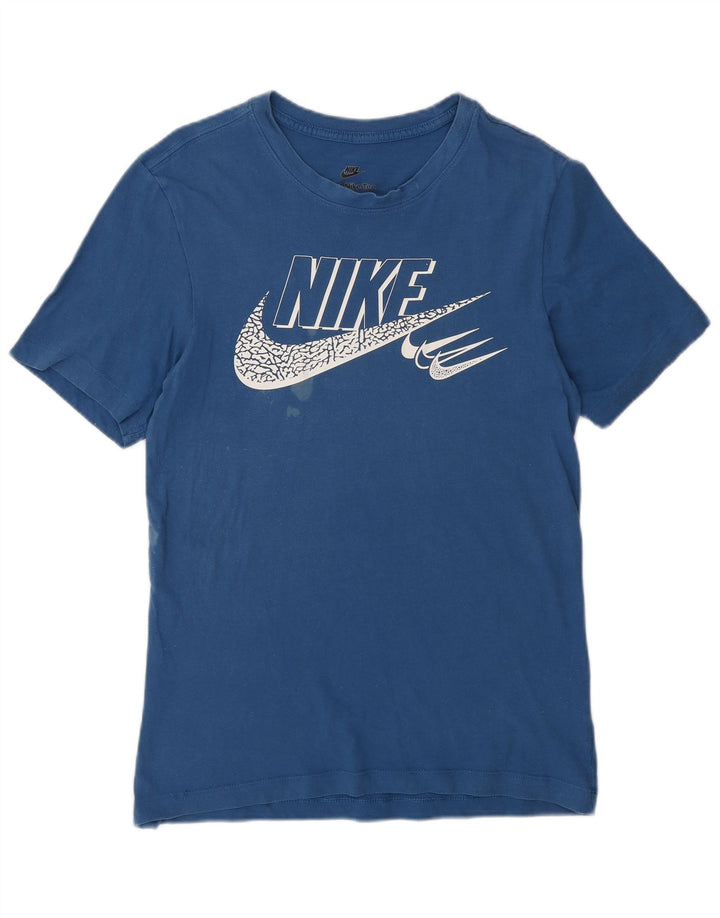 Nike Mens Graphic T-Shirt Top XS Blue Cotton