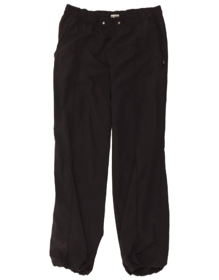 Nike Womens Tracksuit Trousers Joggers UK 12 Medium Black Nylon