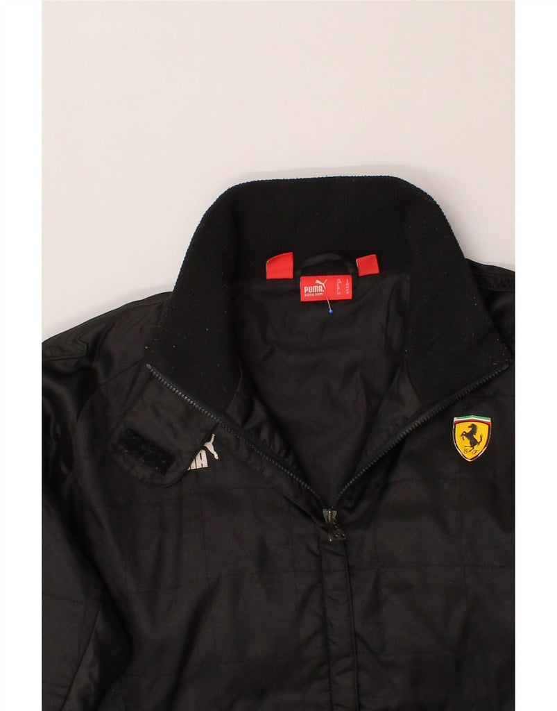 PUMA Womens Bomber Jacket UK 14 Medium  Black Polyester Vintage Puma and Second-Hand Puma from Messina Hembry 