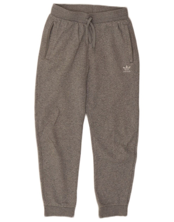 Adidas Girls Tracksuit Trousers Joggers 11-12 Years Grey Cotton