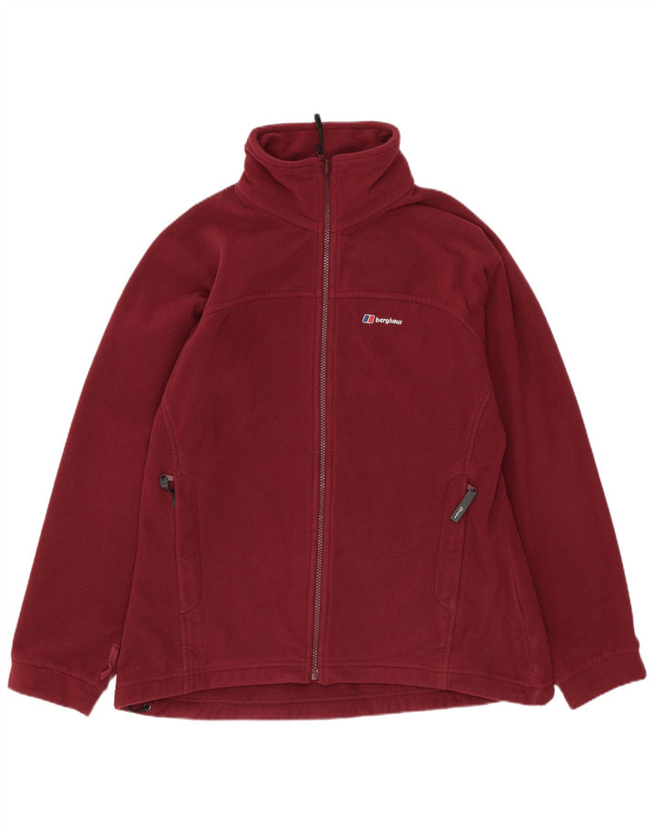Bergans Womens Fleece Jacket UK 14 Large Burgundy Polyester