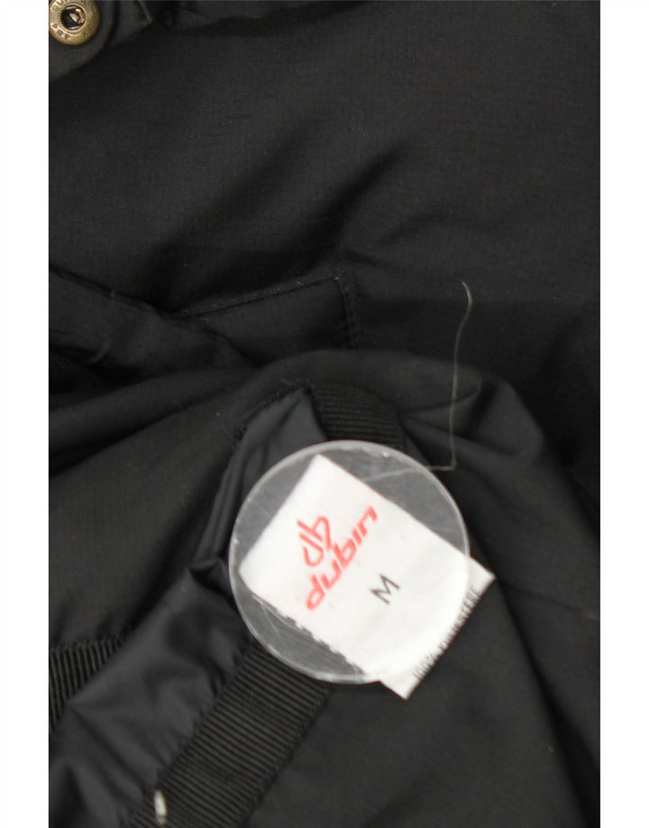 Dubin Mens Hooded Padded Jacket UK 38 Medium Black Polyester