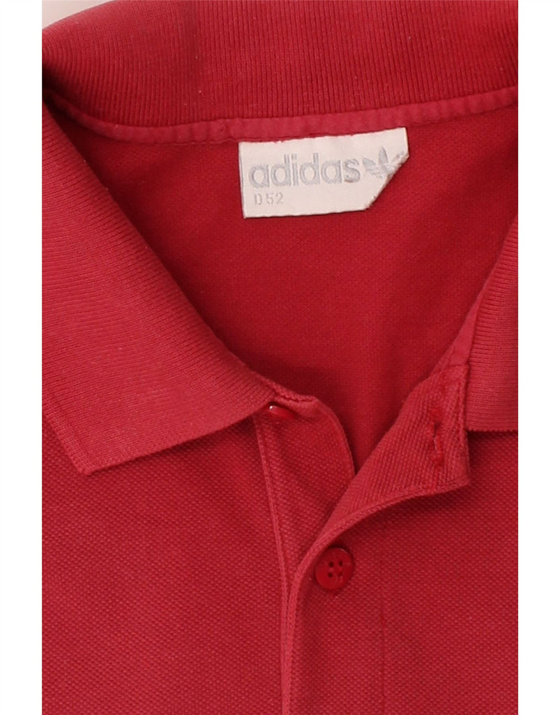 ADIDAS Mens Polo Shirt Large Red Cotton Vintage Adidas and Second-Hand Adidas from Messina Hembry 