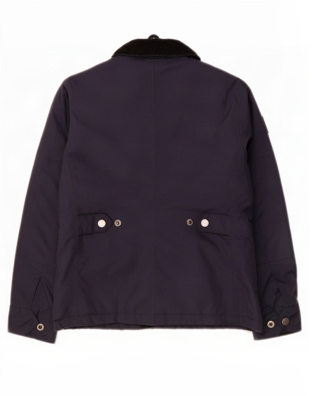 Barbour Boys Racer Jacket 6-7 Years Small Navy Blue Polyester