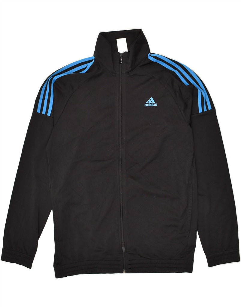 ADIDAS Mens Tracksuit Top Jacket UK 42/44 Large Black Polyester | Vintage Adidas | Thrift | Second-Hand Adidas | Used Clothing | Messina Hembry 