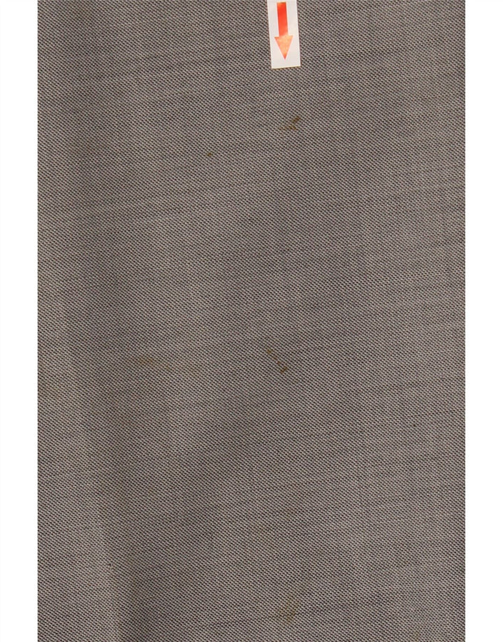 Marks & Spencer Mens Tapered Suit Trousers W44 L31 Grey Wool