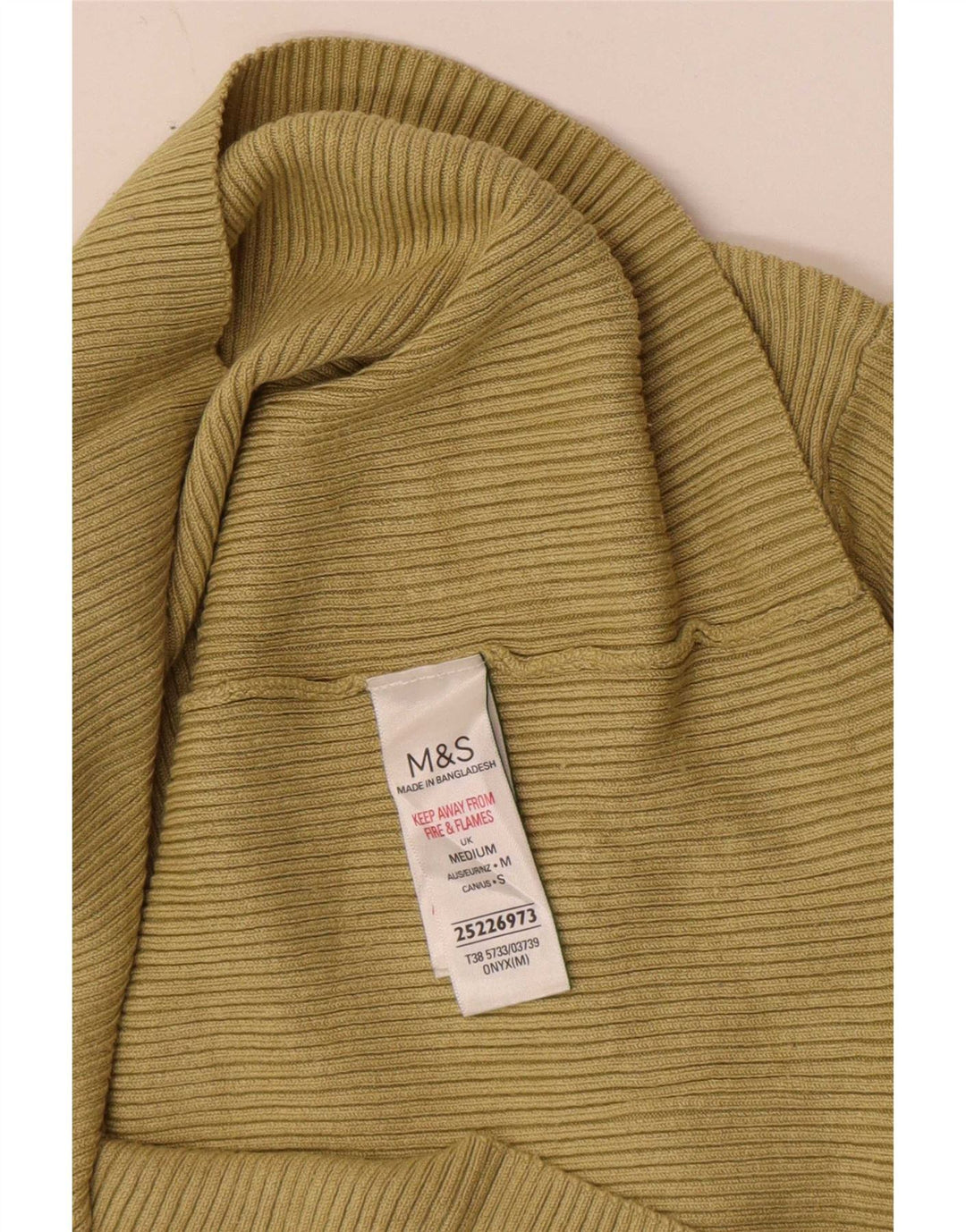 Marks & Spencer Womens T-Shirt Top UK 12 Medium Beige Viscose