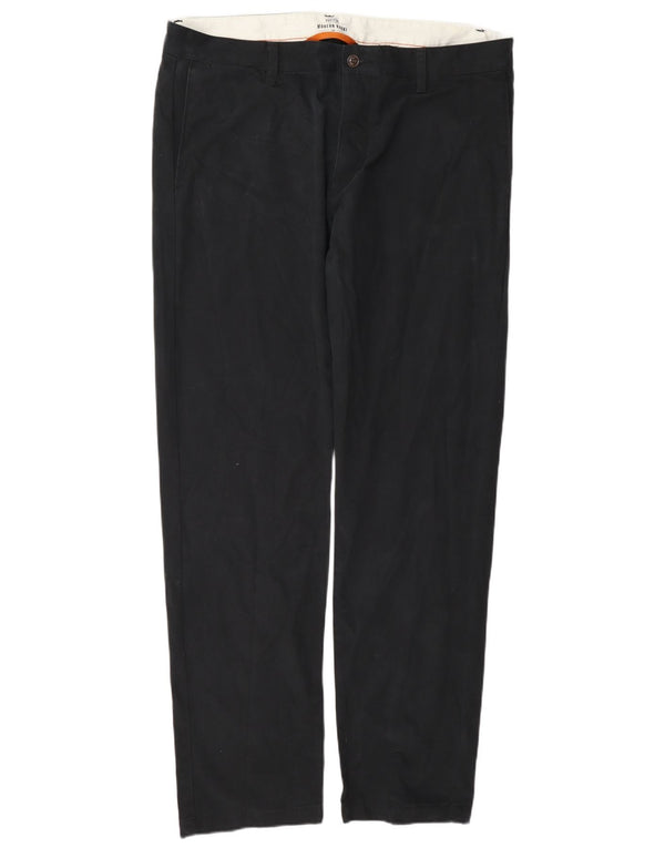 Dickies Mens Regular Chino Trousers W38 L34 Navy Blue Cotton