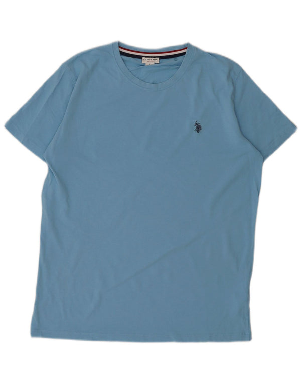 U.S. Polo Assn. Mens T-Shirt Top Large Blue Cotton