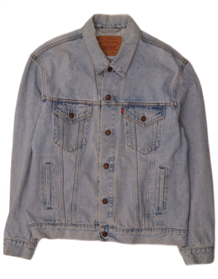 Levi's Mens Denim Jacket UK 40 Large Blue Cotton