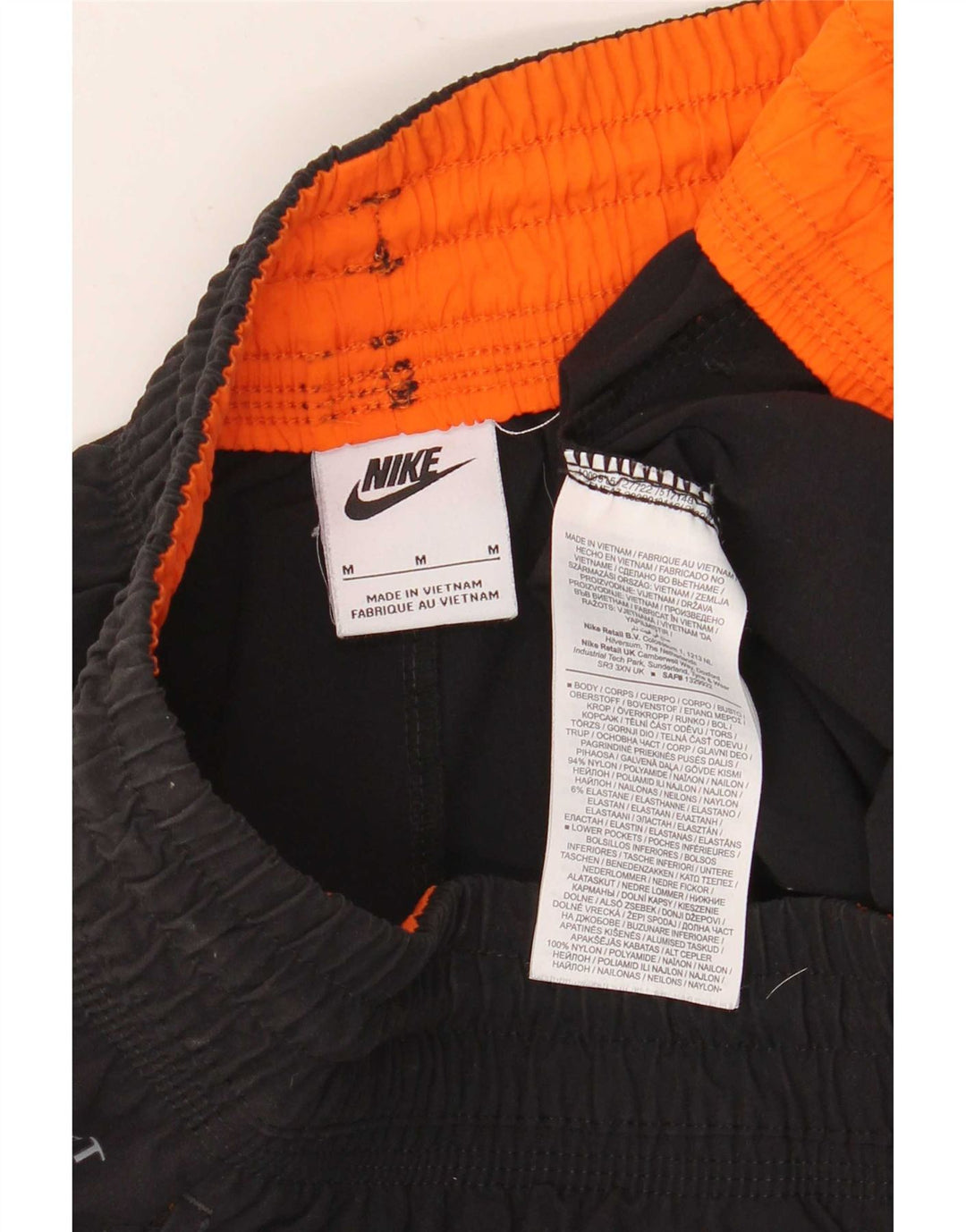 Nike Mens Loose Fit Cargo Tracksuit Trousers Joggers Medium Black Nylon