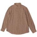 Charro Mens Flannel Shirt XL Beige Check Cotton