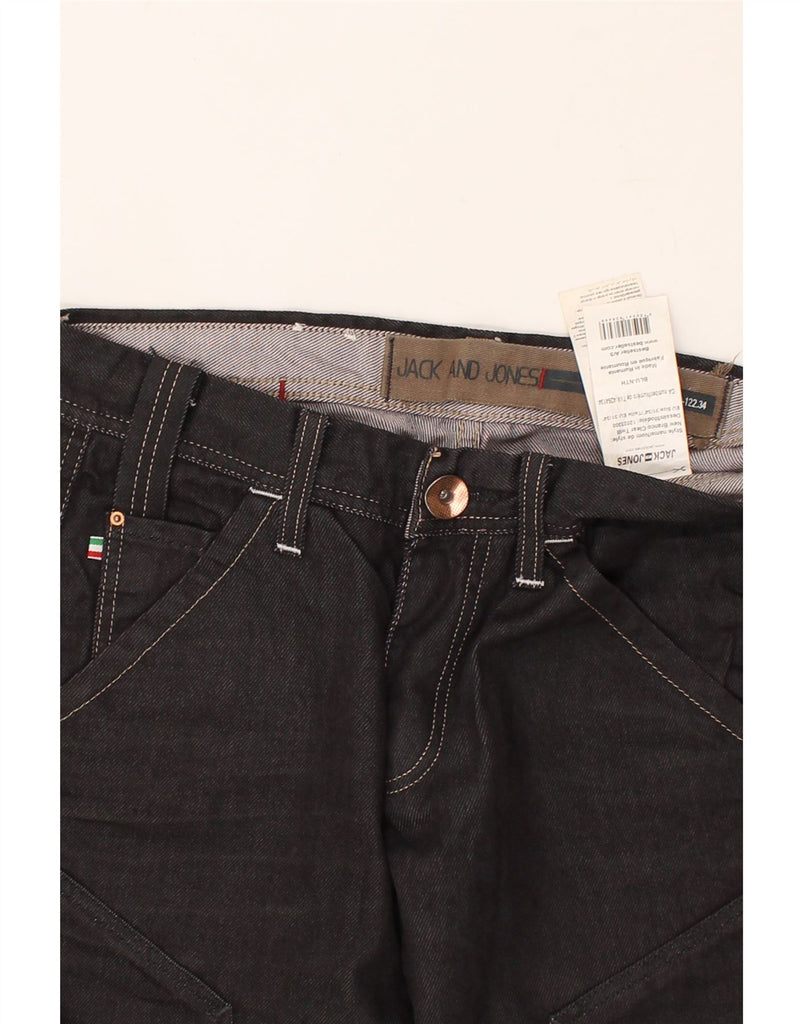 JACK & JONES Mens Straight Jeans W31 L34 Black Cotton | Vintage Jack & Jones | Thrift | Second-Hand Jack & Jones | Used Clothing | Messina Hembry 