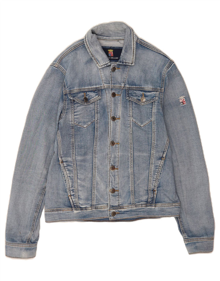 MARINA MILITARE Mens Denim Jacket UK 38 Medium Blue Vintage Marina Militare and Second-Hand Marina Militare from Messina Hembry 