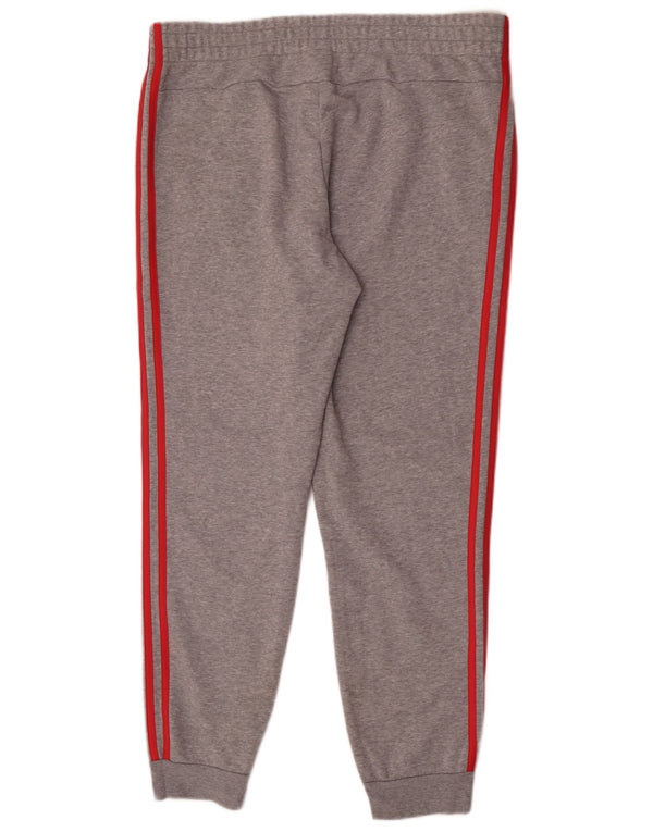 Adidas Womens Tracksuit Trousers Joggers UK 18 XL Grey Cotton