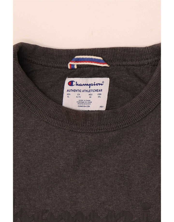 Champion Mens Graphic Sweatshirt Jumper XL Grey