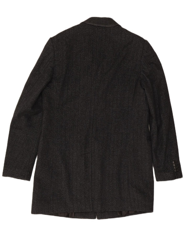 Benetton Mens Overcoat UK 36 Small Grey