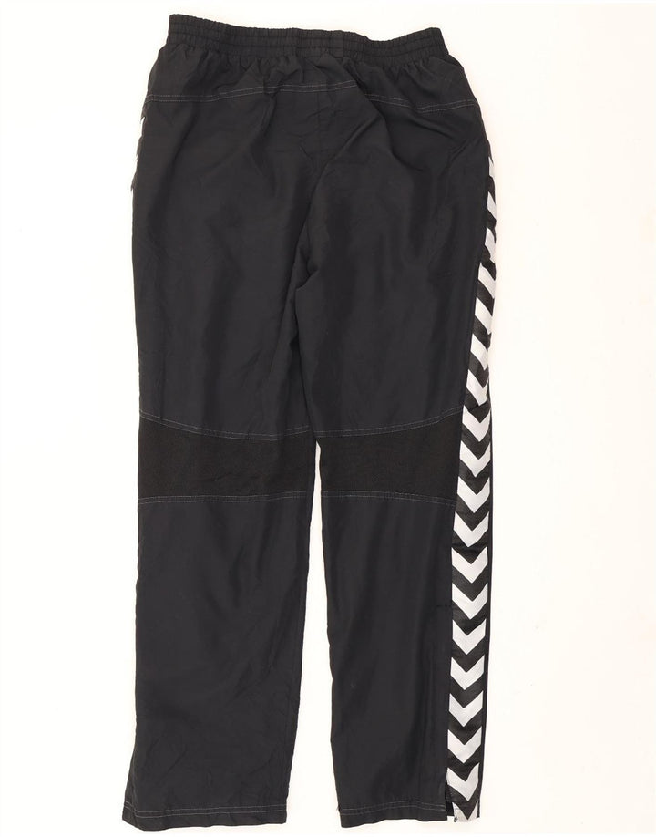 Hummel Mens Graphic Tracksuit Trousers Medium Black Polyester