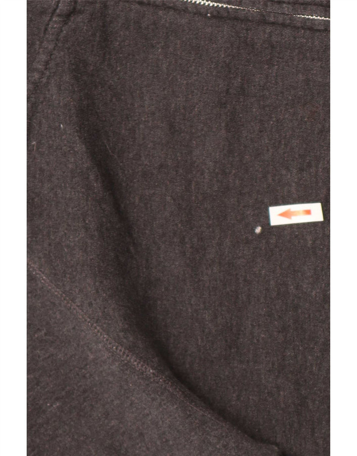 Nike Womens Tracksuit Top Jacket UK 16 Large Grey Cotton