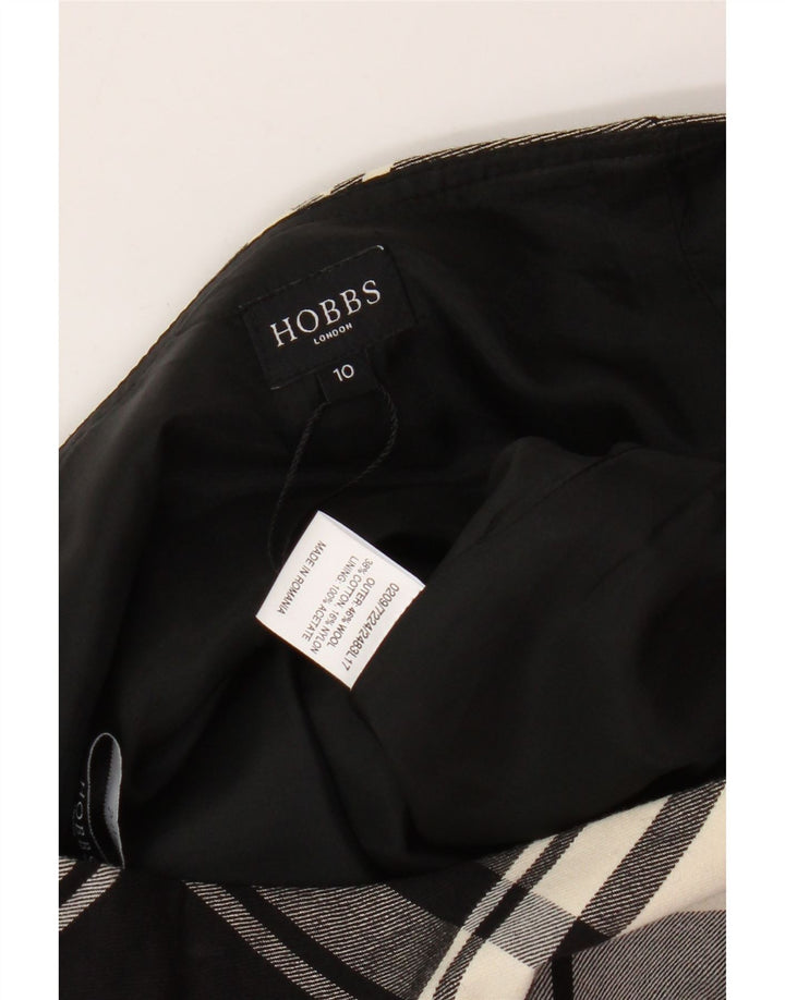 Hobbs Womens Mini Skirt UK 10 Small W28 Grey Check Wool