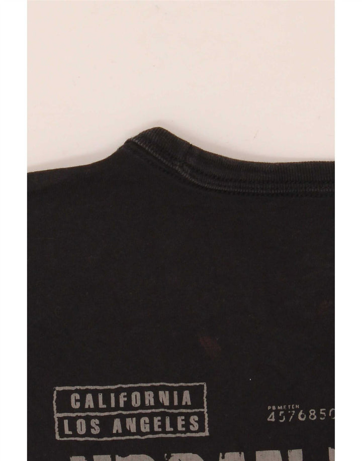 Lee Mens Regular Fit Graphic T-Shirt Top Medium Black Cotton