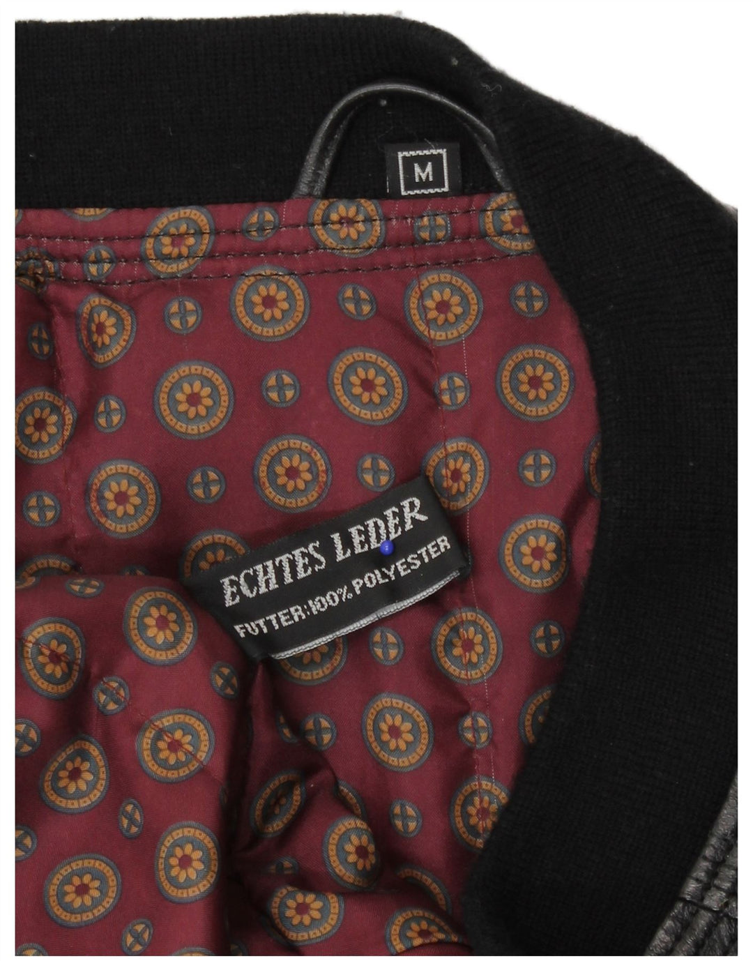 Vintage Mens Leather Jacket UK 38 Medium Black Leather