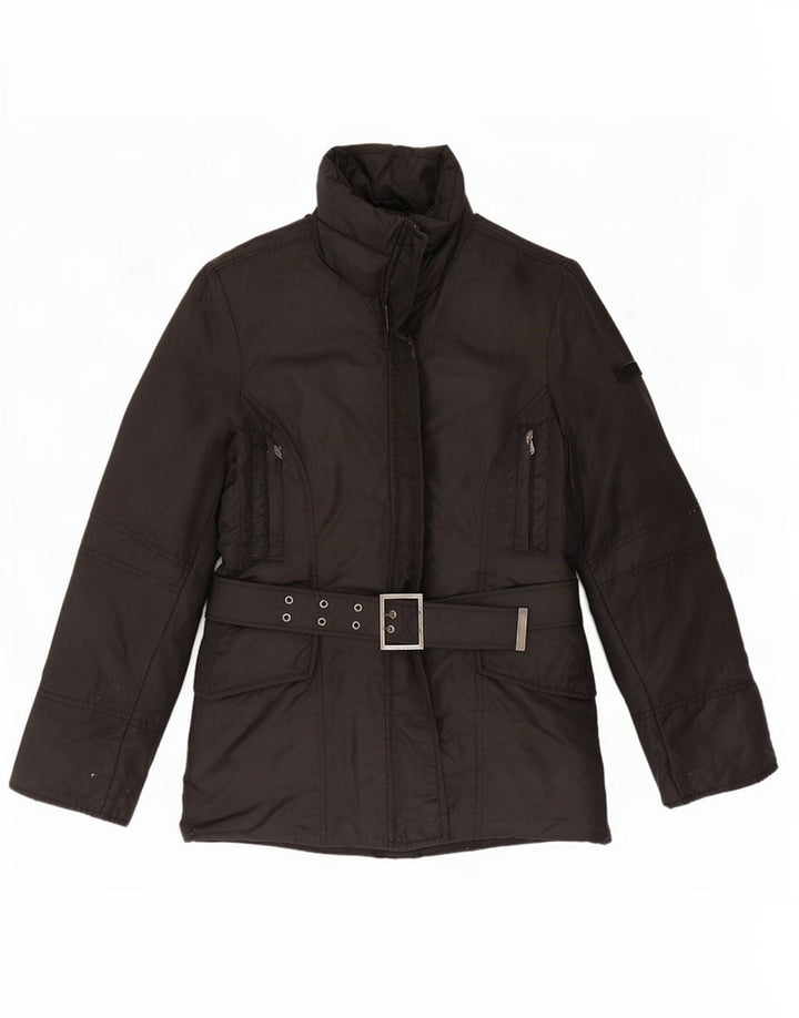 PEUTEREY Womens Padded Jacket IT 44 Medium Black Nylon