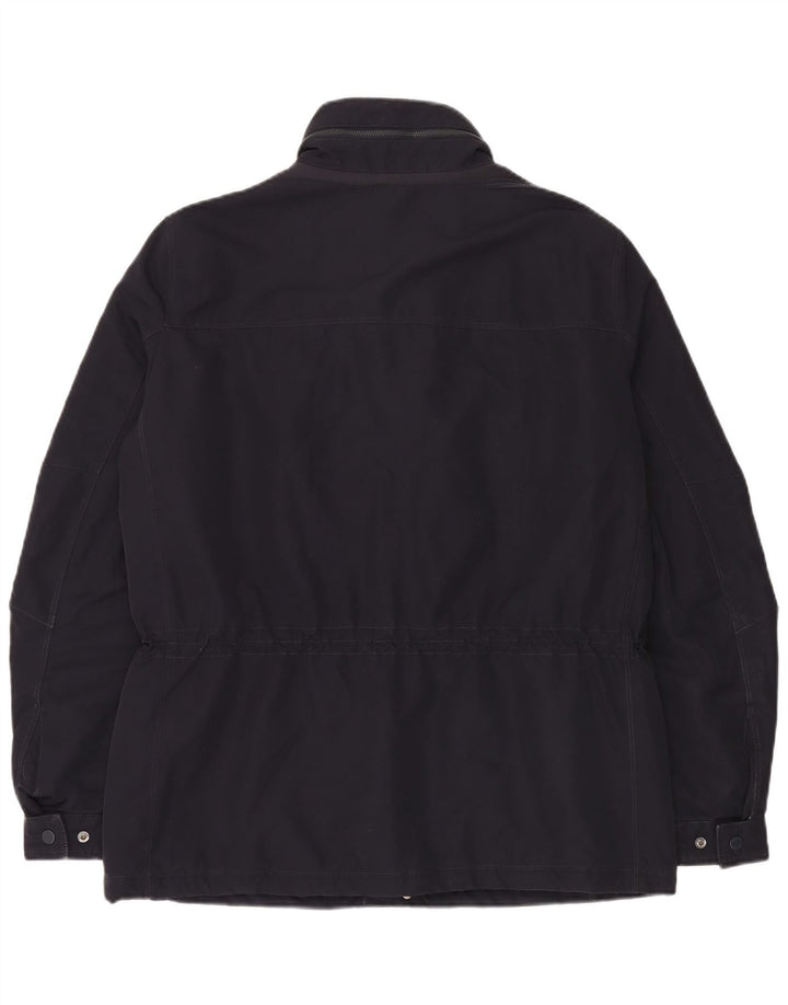 Geox Mens Hooded Utility Jacket UK 42 XL Navy Blue