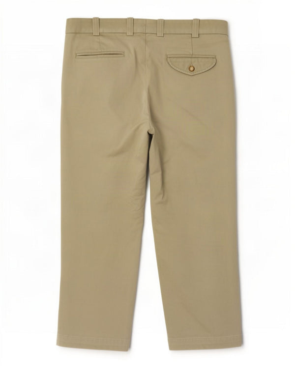 Orvis Mens Pegged Chino Trousers W40 L28 Khaki Cotton