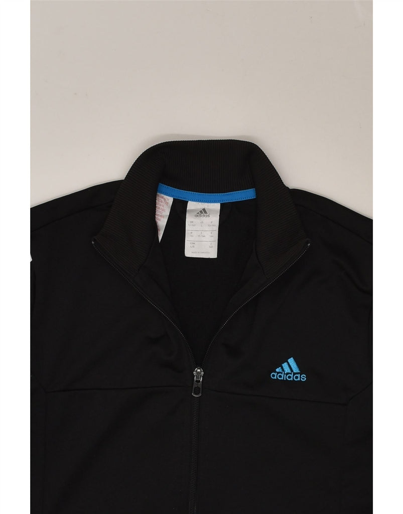 ADIDAS Boys Tracksuit Top Jacket 13-14 Years Black | Vintage Adidas | Thrift | Second-Hand Adidas | Used Clothing | Messina Hembry 