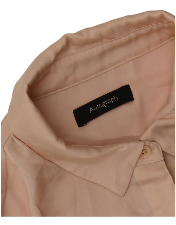 Marks & Spencer Womens Autograph Shirt UK 16 Large Pink