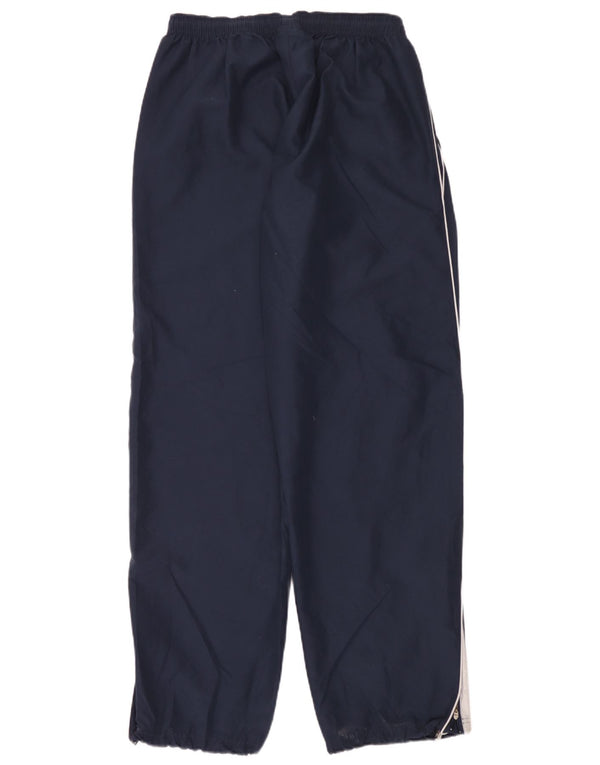 Reebok Mens Graphic Tracksuit Trousers Large Navy Blue Polyester