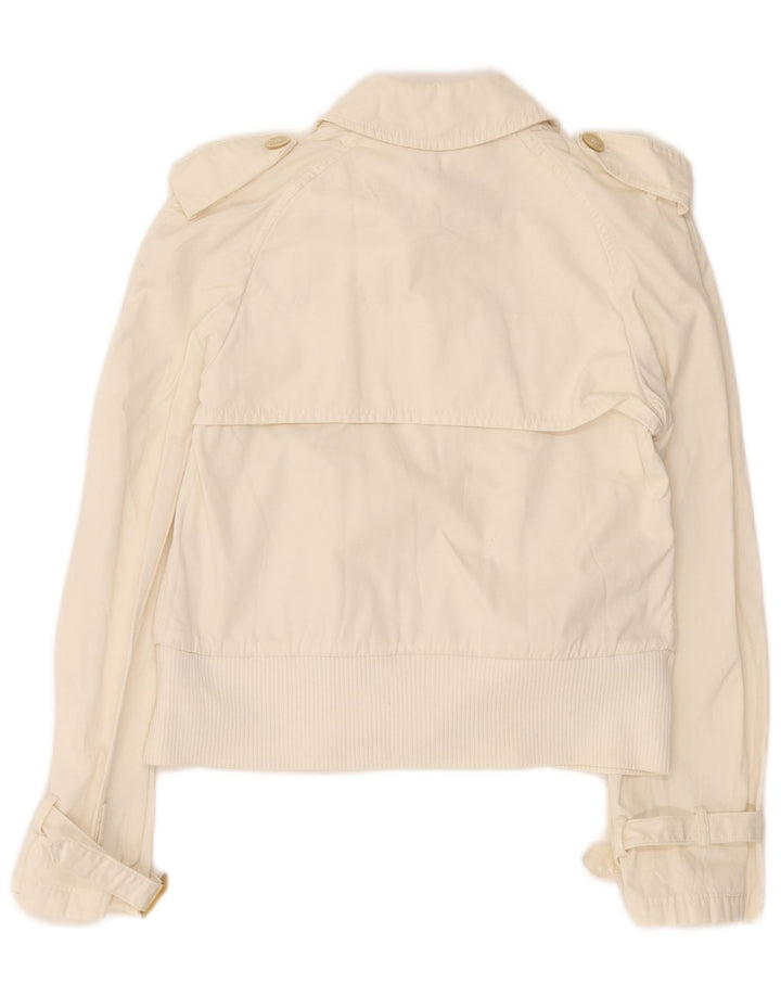 Red Valentino Womens Crop Military Jacket IT 42 Medium Off White