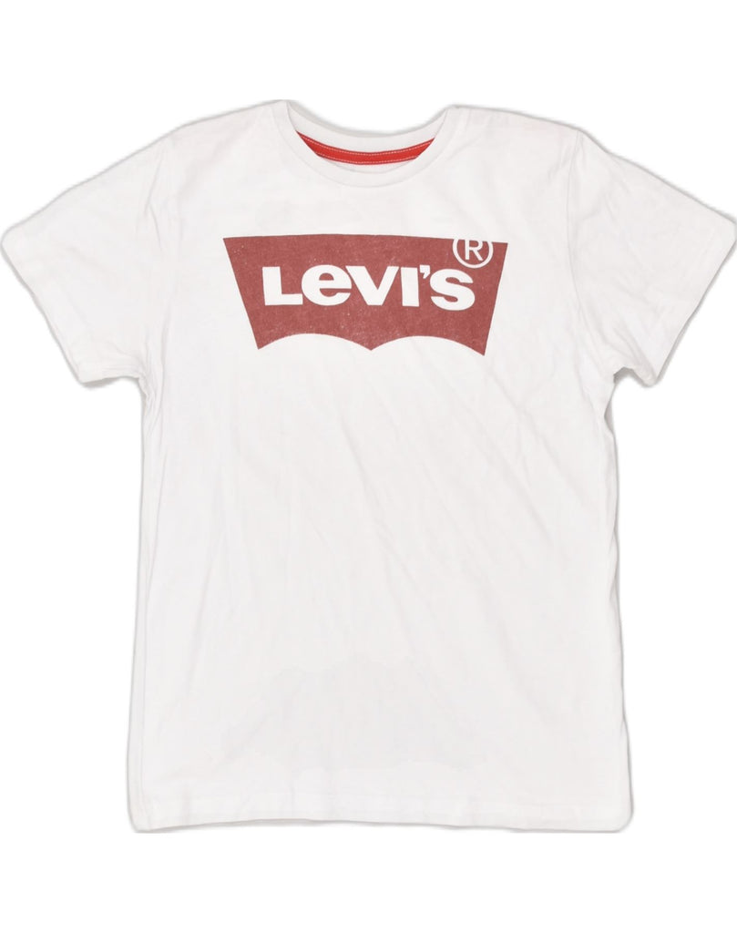 LEVI'S Girls Graphic T-Shirt Top 11-12 Years White Cotton | Vintage Levi's | Thrift | Second-Hand Levi's | Used Clothing | Messina Hembry 