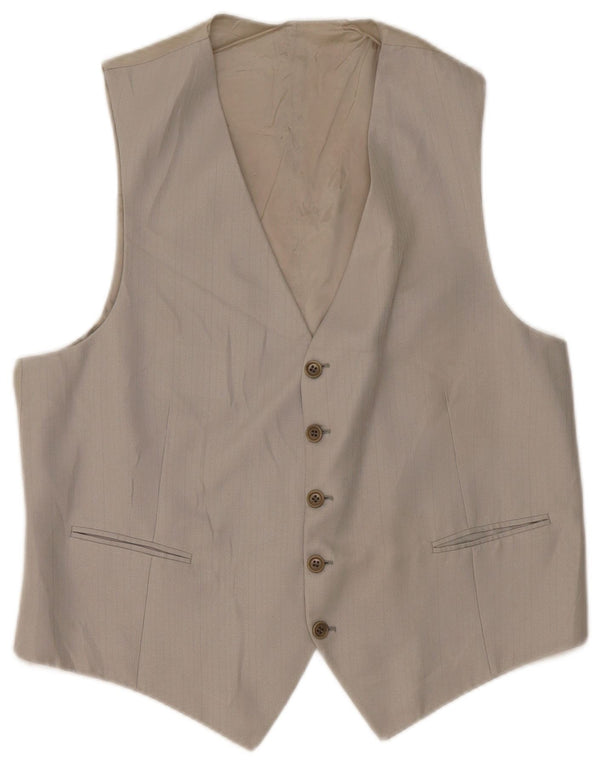San Remo Mens Waistcoat Medium Grey Pinstripe